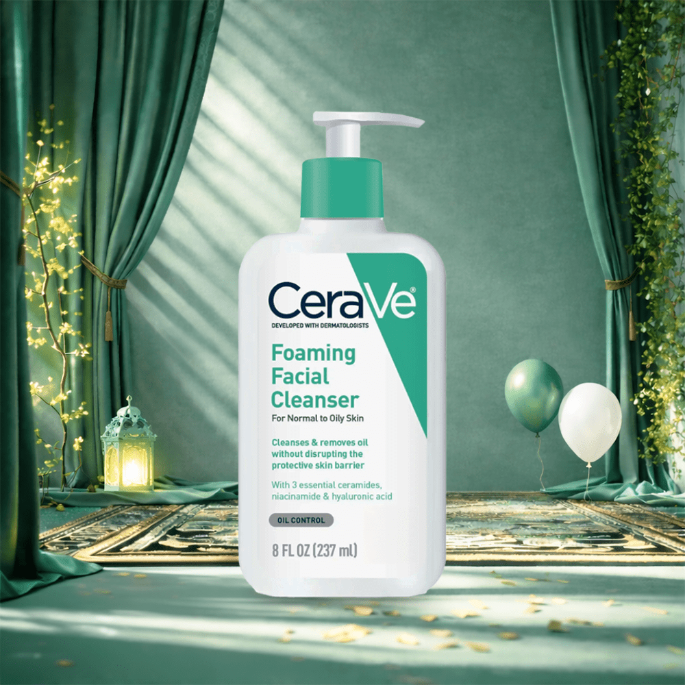 غسول سيرافي للبشرة الدهنية والعادية - 237مل | CeraVe Gentle Foaming Facial Cleanser - Barbie.phar