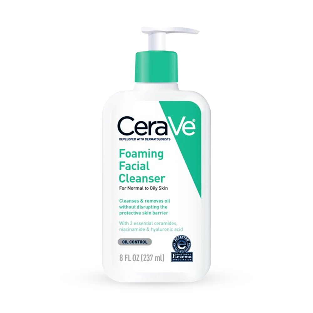 غسول سيرافي للدهنية والعادية - 237 مل | CeraVe Gentle Foaming Facial Cleanser - Barbie.phar