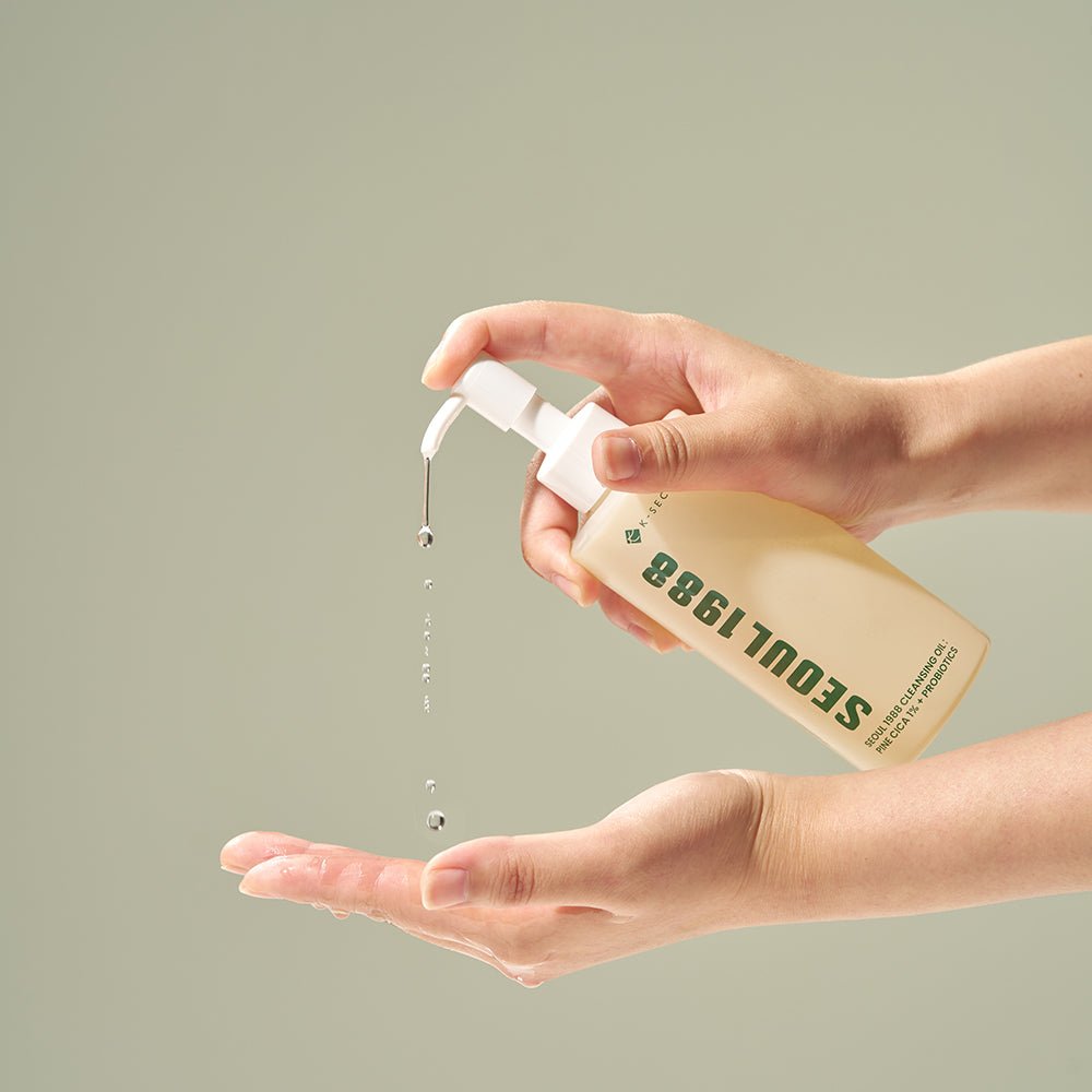 غسول زيتي سيول - 200مل | K - secret seoul 1988 cleansing oil pine cica 2% + Probiotics - Barbie.phar