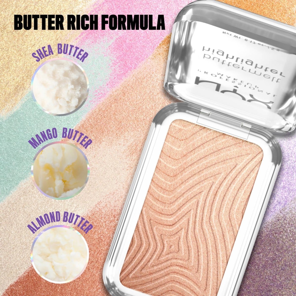 هايلايتر بتر ميلت درجة (10 ) ان واي اكس - 5غرام | NYX buttermelt highlighter (10) glaze it butta - Barbie.phar