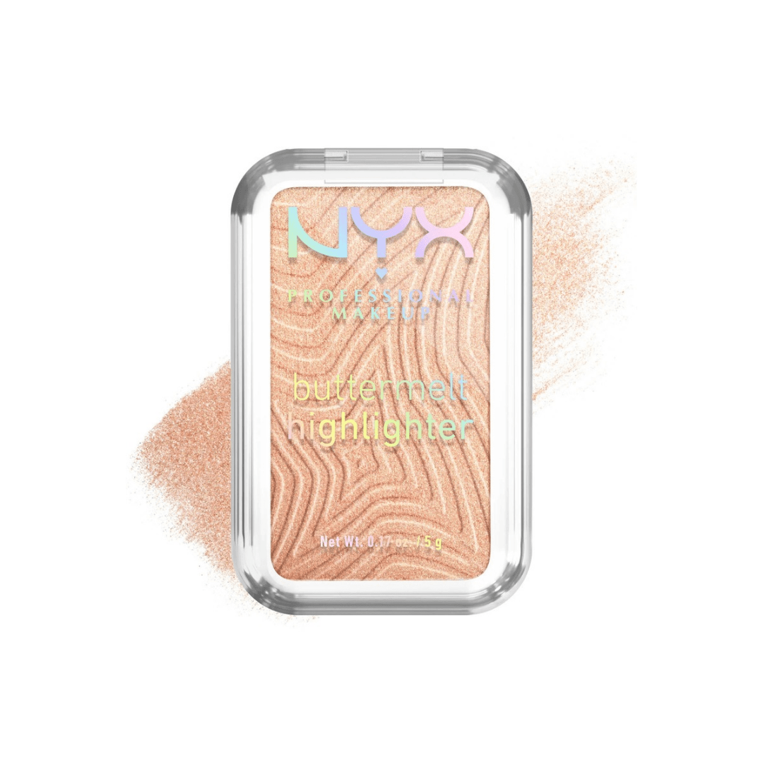 هايلايتر بتر ميلت درجة (10 ) ان واي اكس - 5غرام | NYX buttermelt highlighter (10) glaze it butta - Barbie.phar