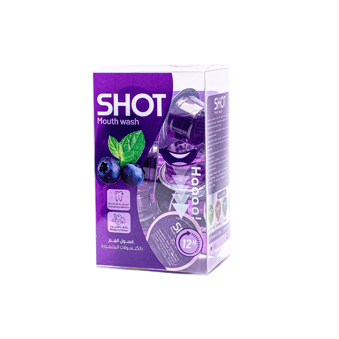 كبسولات غسول فم بالتوت | Shot mouth wash purple - Barbie.phar