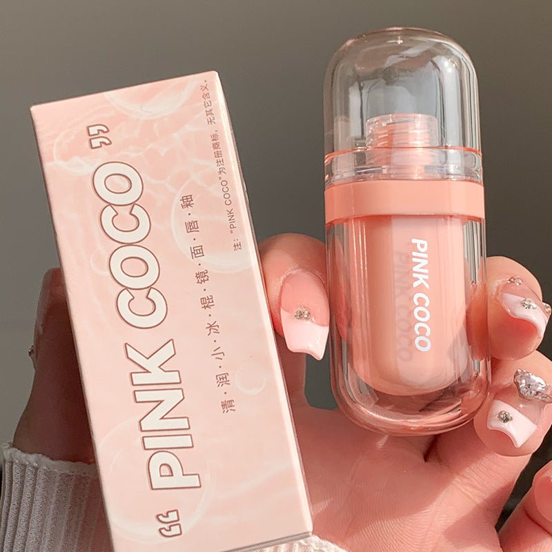 كلوس بوبسكل بنك كوكو | Pinc Coco Smal Popsicle LipGlaze Water Gloss - Barbie.phar