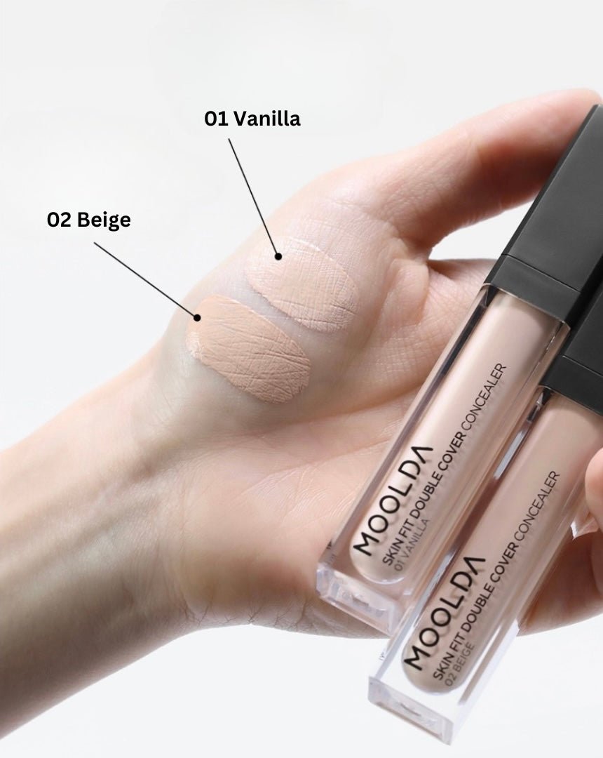 كونسيلر خافي للعيوب مولدا | Moolda Skin Fit Double Cover Concealer - Barbie.phar