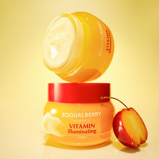 كريم فيتامين لتفتيح البشرة ايكول بيري - 50مل | EqqualBerry glow filter vitamin illuminating cream - Barbie.phar
