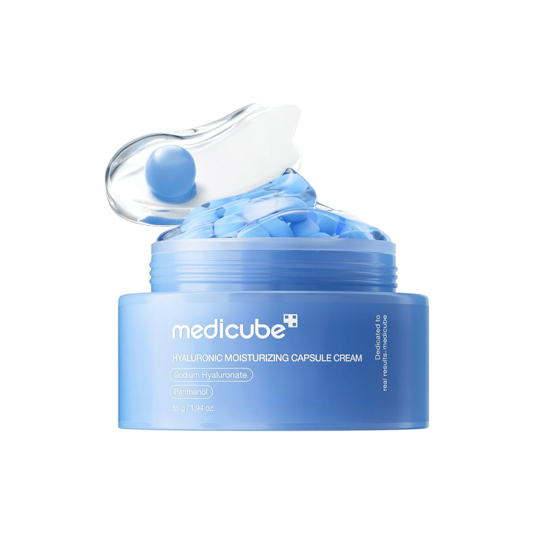 كريم كبسولات هيالورونيك ميدكيوب - 55غرام | Medicube Hyaluronic Moisturizing Capsule Cream - Barbie.phar