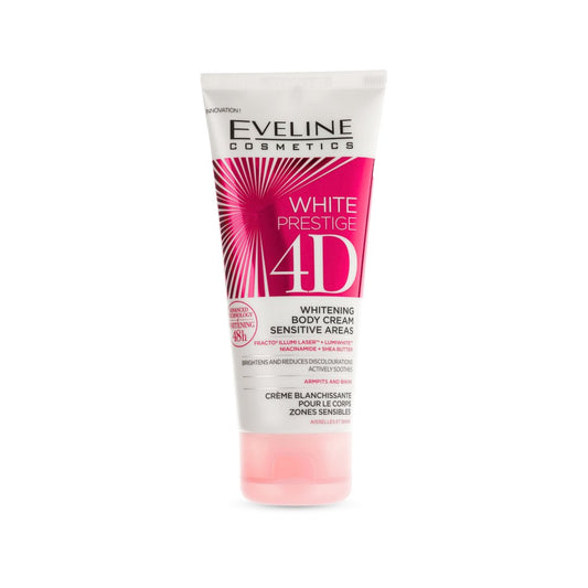 كريم مبيض للمناطق الحساسة ايفلين - 100مل | Eveline White Prestige 4d Whitening Body Sensitive Areas Cream - Barbie.phar