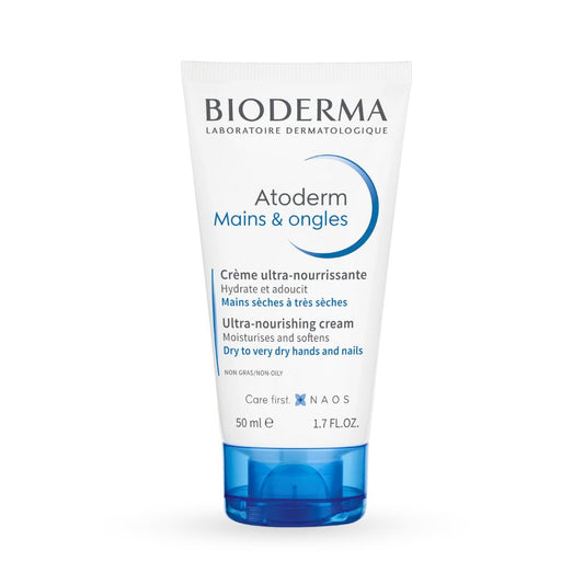 كريم مرطب لليد ومقوي للاظافر بايوديرما - 50 مل | Bioderma Atoderm Mains & ongles Hand & nail Cream 50ml - Barbie.phar