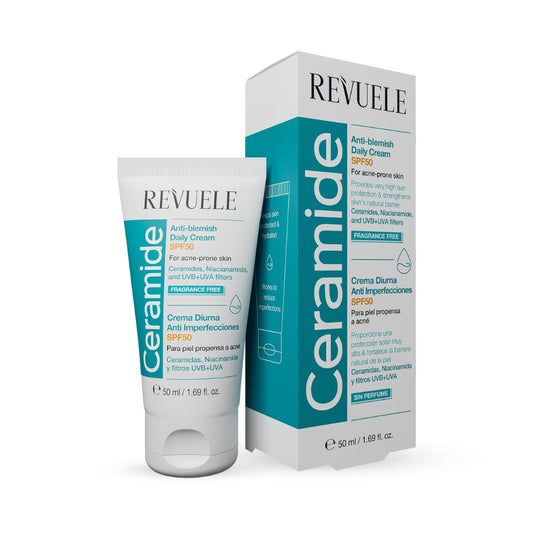 كريم سيراميد نهاري ريفولي - 50مل | Revuele Ceramide Anti - Blemish Daily Cream SPF50 - Barbie.phar