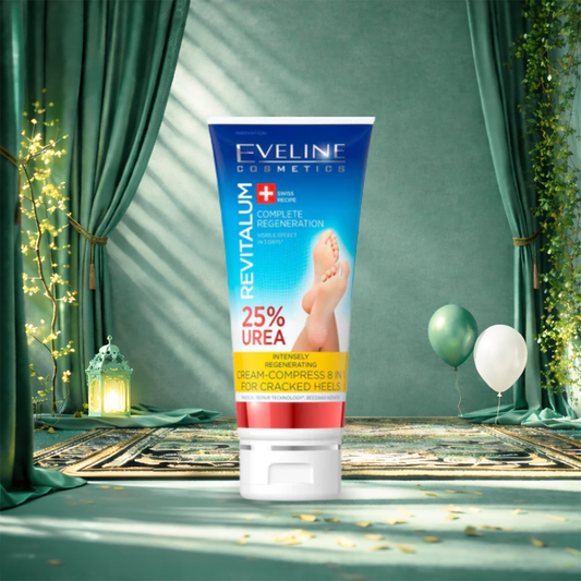 كريم يوريا لعلاج تشقق كعب القدم | Eveline 25% Urea Intensely Regenerating Cream For Cracked Heels - Barbie.phar