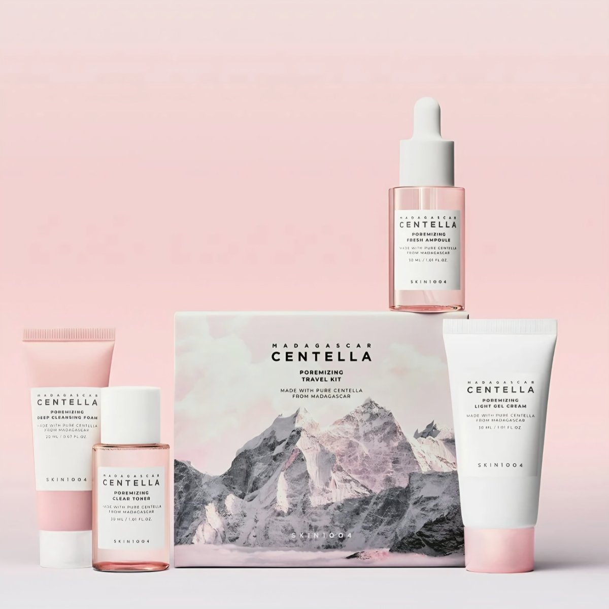 كت تقليص المسام للسفر سينتيلا مدغشقر | SKIN1004 madagascar centella poremizing travel kit - Barbie.phar