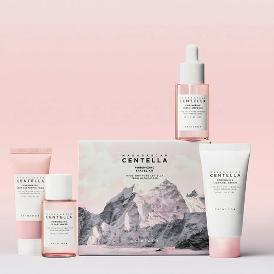 كت تقليص المسام للسفر سينتيلا مدغشقر | SKIN1004 madagascar centella poremizing travel kit - Barbie.phar
