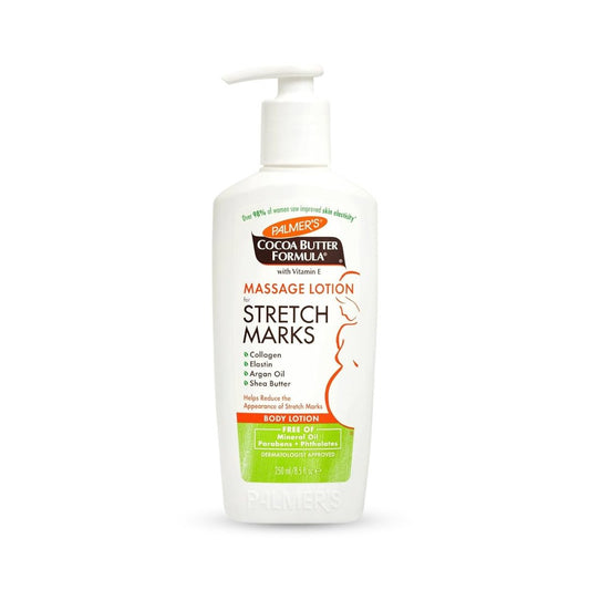 لوشن بالمرز لعلاج تشققات الجسم - 250مل | Palmer's Cocoa Butter Formula Massage Lotion For Stretch Marks - Barbie.phar