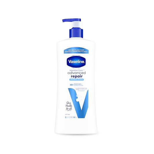 لوشن فازلين ادفانسد للجسم - 600مل | Vaseline Advanced Repair Uncented Body Lotion - Barbie.phar