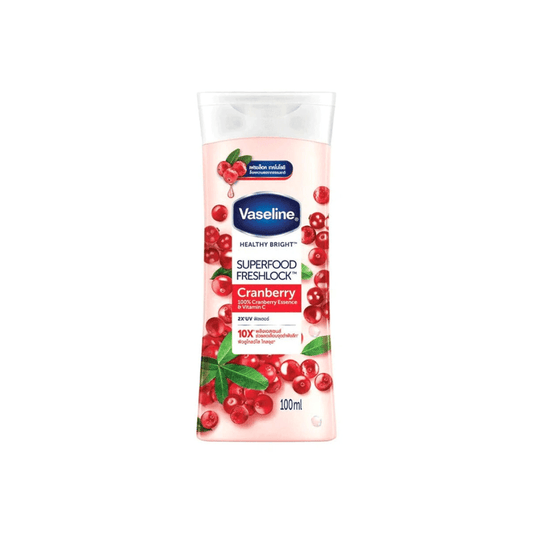 لوشن فازلين فريش لوك توت - 100مل | Vaseline Healthy Bright Superfood Freshlock Lotion cranberry - Barbie.phar