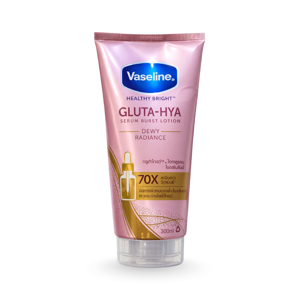 لوشن فازلين غلوتا - هيا سيروم بيرست ديوي راديانس – 300 مل | Vaseline Gluta - Hya Serum Burst Lotion Dewy Radiance – 300 ml - Barbie.phar