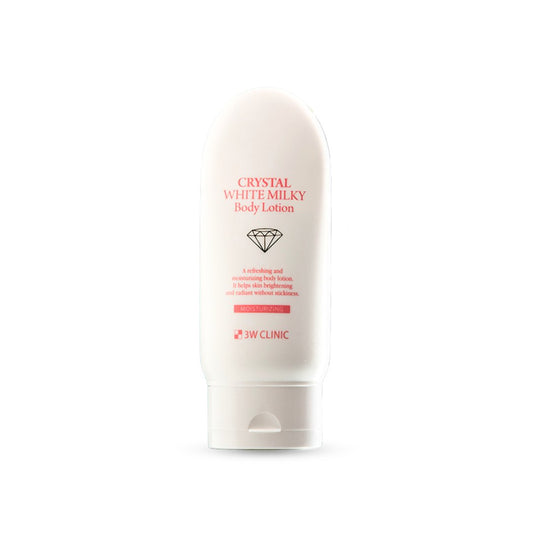 لوشن كرستال لتفتيح البشرة - 150غرام | 3W Clinic Crystal White Milky Body Lotion - Barbie.phar