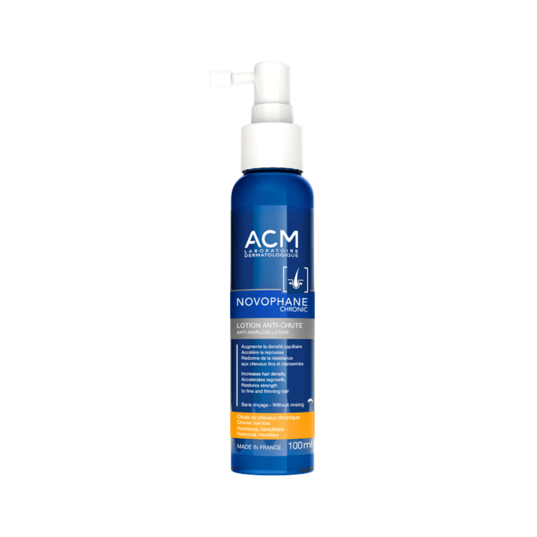 لوشن معالج لتساقط الشعر المزمن اي سي ام - 100مل | ACM novophane chronic anti - hairloss lotion - Barbie.phar