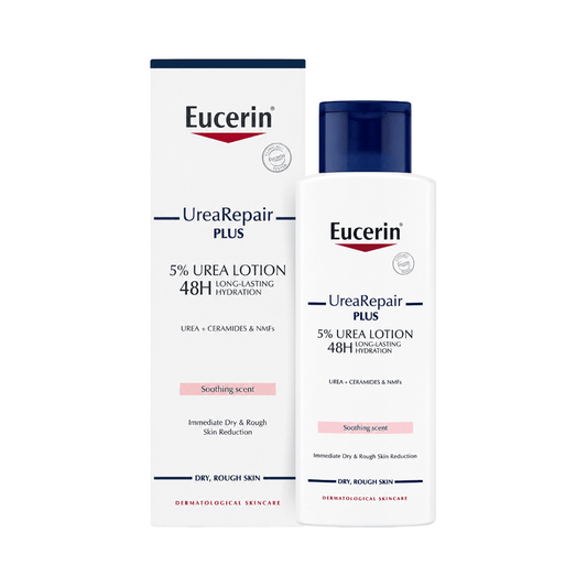 لوشن مرطب يوريا 5% للجسم يوسيرين - 250مل | Eucerin urea repair plus 5% Urea Lotion - Barbie.phar