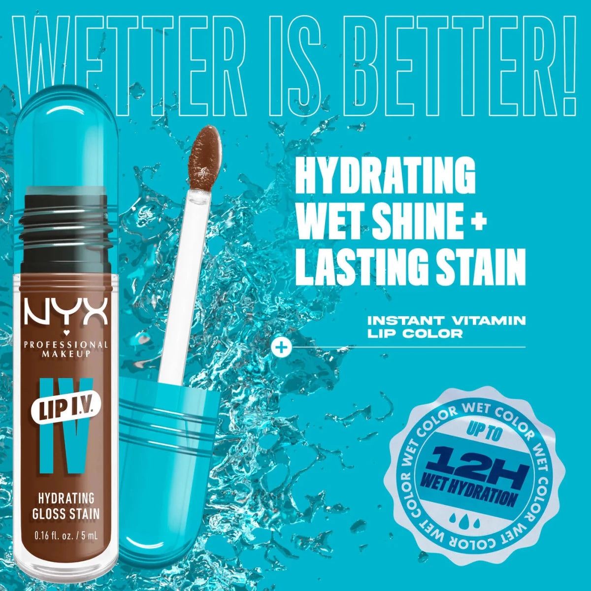 ليب كلوس درجة (03) ان واي اكس - 5مل | NYX lip IV hydrating gloss (03) splashn spice - Barbie.phar