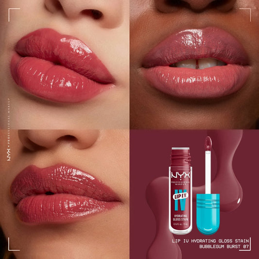ليب كلوس درجة (07) ان واي اكس - 5مل | NYX lip IV hydrating gloss (07) bubblegum - Barbie.phar