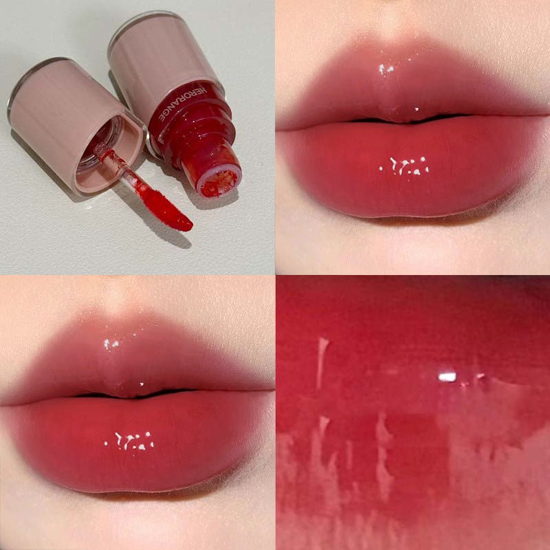 ليب كلوس كريستال هيرو راينج | HERORANGE Lip Glaze Mirror Crystal Dew - Barbie.phar