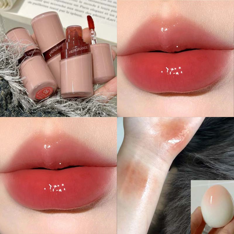 ليب كلوس كريستال هيرو رينج | HERORANGE Lip Glaze Mirror Crystal Dew - Barbie.phar