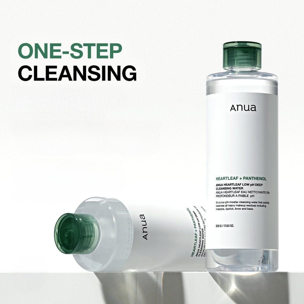 ماء تنظيف هارتليف للبشرة انوا - 500غرام | Anua heartleaf + panthenol low ph cleansing water - Barbie.phar