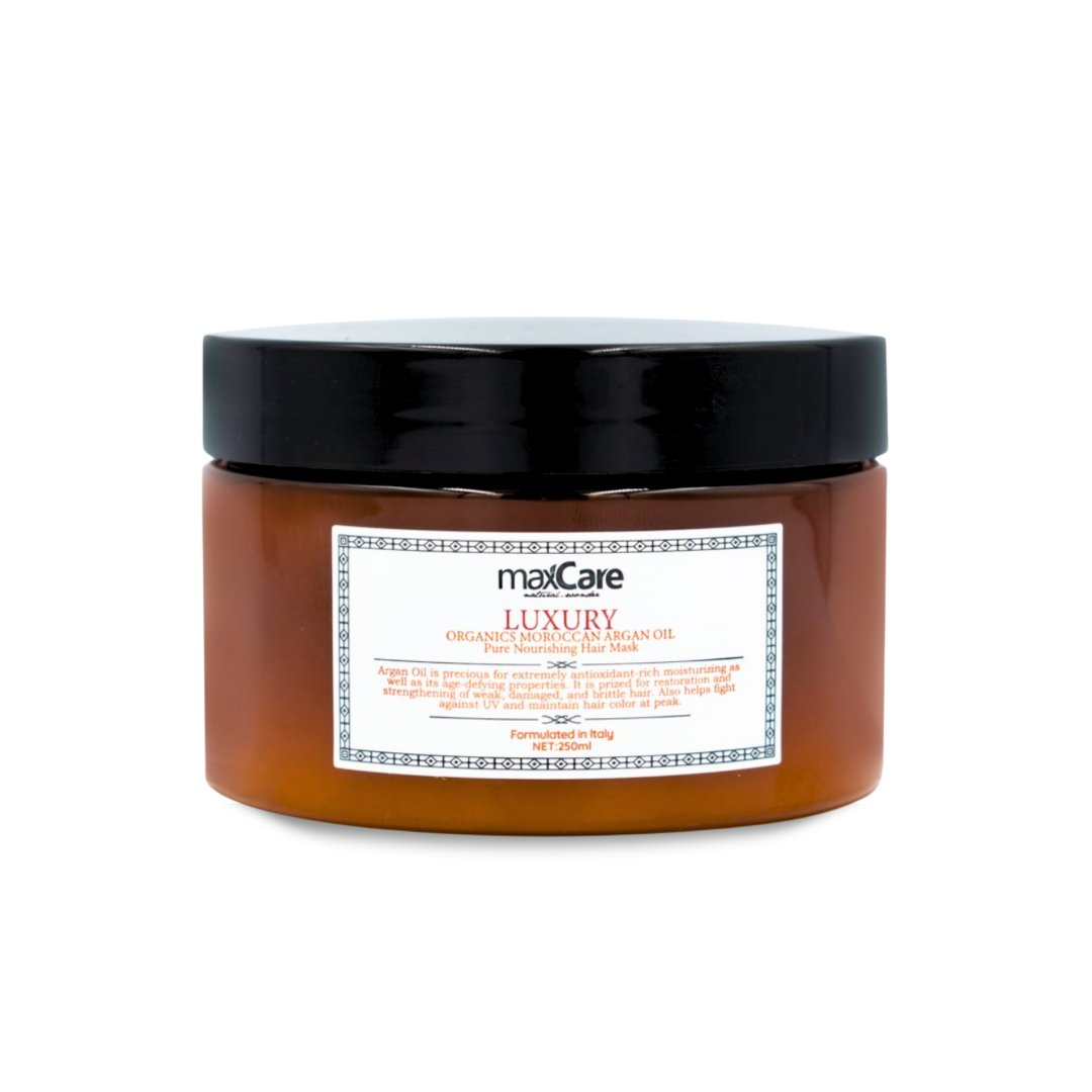 ماسك الارغان للشعر ماكس كير - 250مل | MaxCare Luxury Argan Oil Pure Nourishing Hair Mask - Barbie.phar