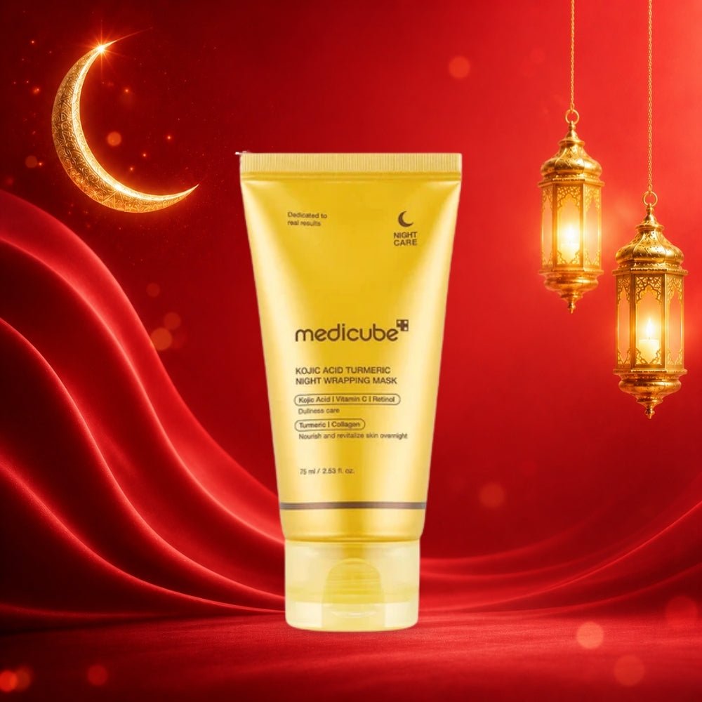 ماسك ليلي كوجيك اسيد ميدكيوب - 75مل | Medicube kojic acid turmeric night wrapping mask - Barbie.phar