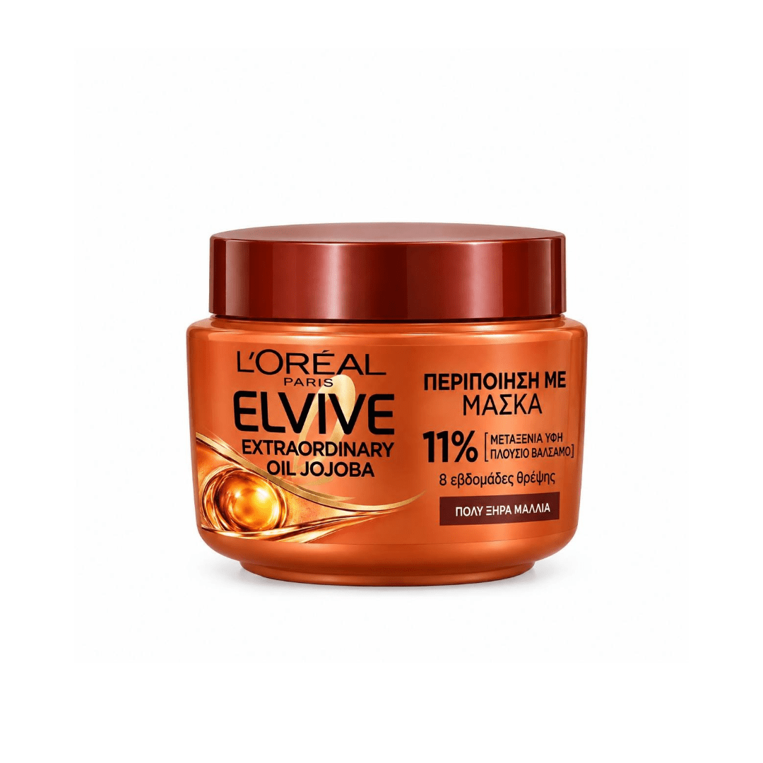 ماسك مغذي للشعر زيت الجوجوبا لوريال - 300مل | L'Oreal extraordinarily oil jojoba hair mask - Barbie.phar