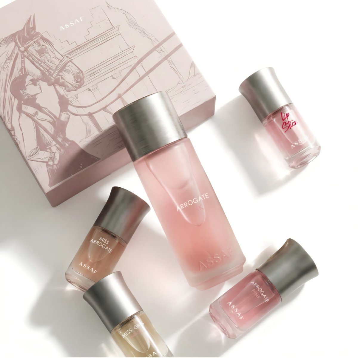 مجموعة عطور بنك اروكيت عساف | Assaf Arrogate Pink Perfume Set - Barbie.phar