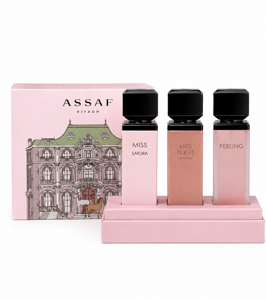 مجموعة عطور فكتورين مس عساف - 100مل | Assaf victorian miss gris intense perfume collection - Barbie.phar