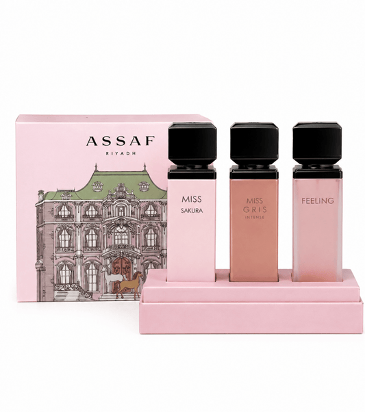 مجموعة عطور فكتورين مس عساف - 100مل | Assaf victorian miss gris intense perfume collection - Barbie.phar