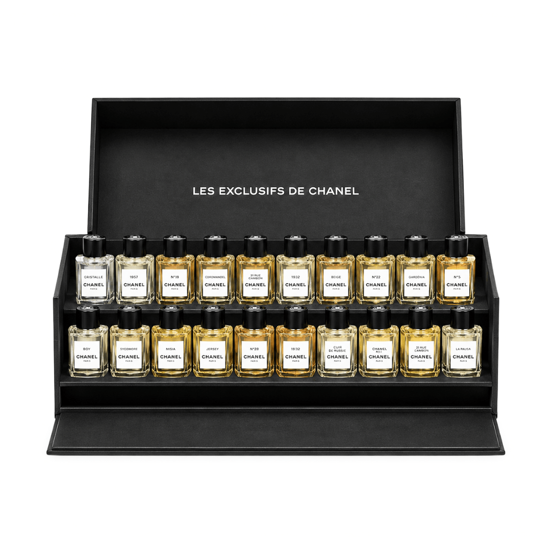 مجموعة عطور شانيل الحصرية ميني - 4مل | CHANEL les exclusifs perfume set - Barbie.phar