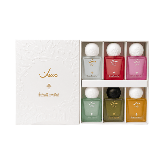 مجموعة مسك فاخرة للسفر ابراهيم القرشي - 10مل | Ibrahim Al Qurashi Luxury musk travel set - Barbie.phar