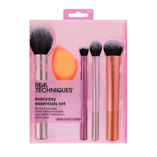 مجموعة فرش مكياج ريل تكنيك | Real Techniques Everyday Essentials Set - Barbie.phar