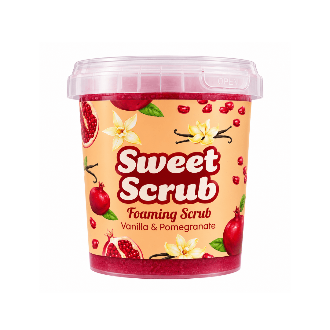 مقشر رغوي للجسم بالفانيلا و الرمان سويت سكراب | Sweet Scrub foaming scrub vanilla & pomegranate - Barbie.phar