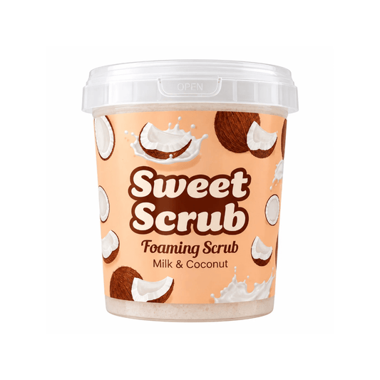 مقشر رغوي للجسم بالحليب و جوز الهند سويت سكراب | Sweet Scrub foaming scrub milk & coconut - Barbie.phar