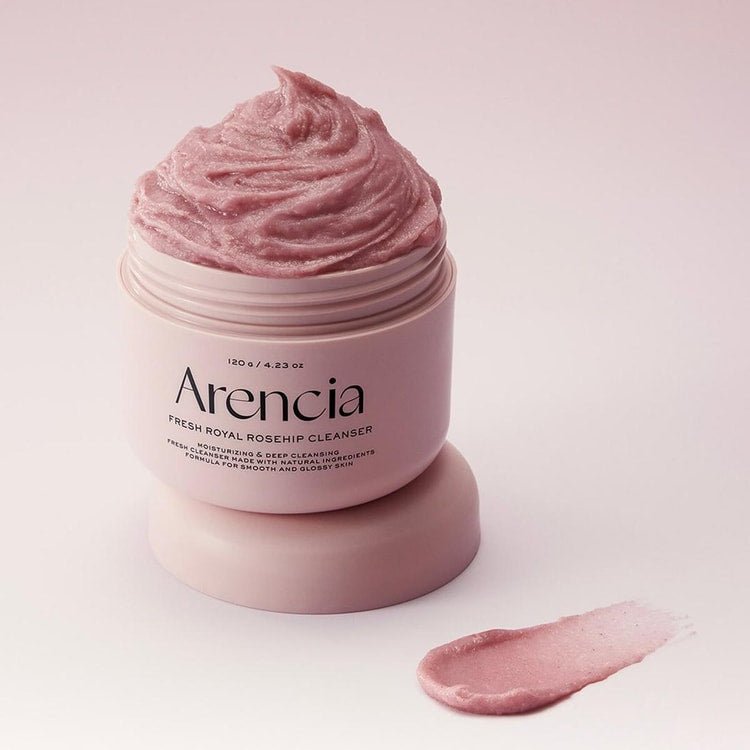 منظف موشي الوردي للوجه ارينسيا - 120غرام | Arencia fresh rosehip rice mochi cleanser - Barbie.phar