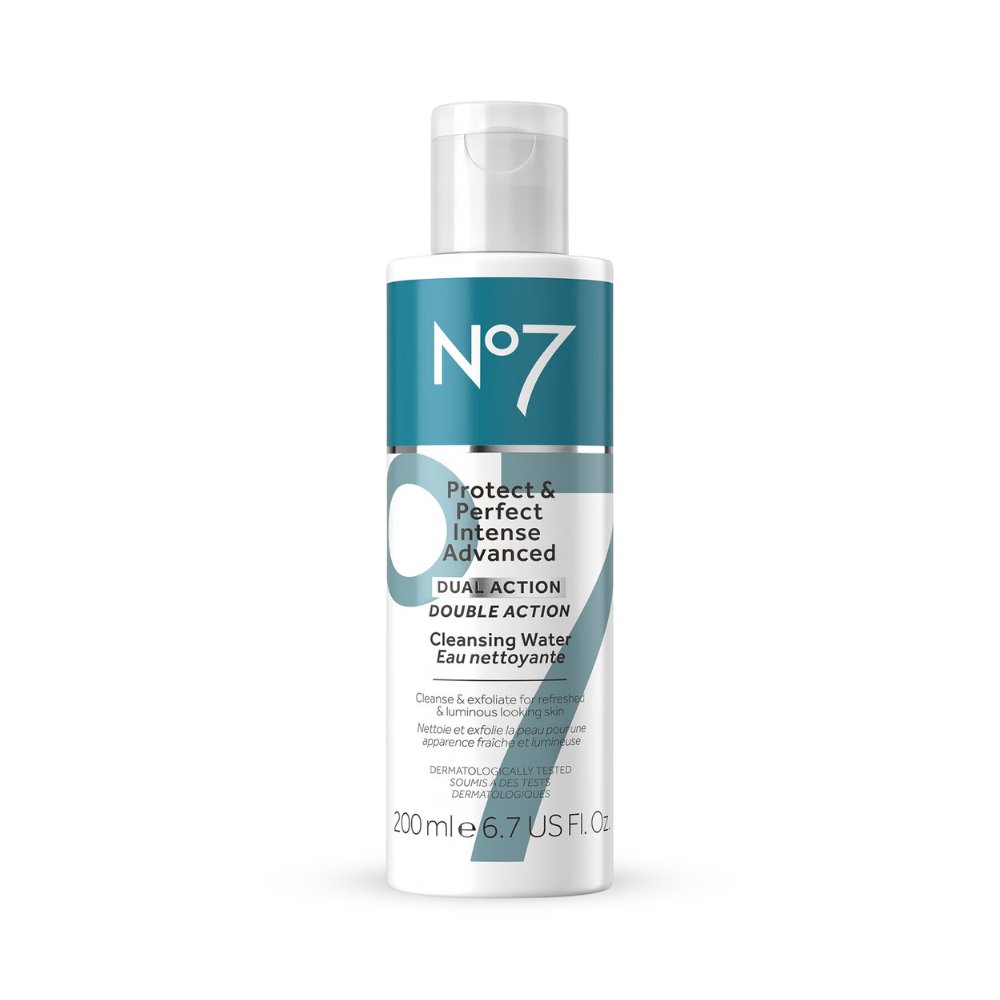 منظف ومزيل للمكياج - 200مل | No7 Protect & Perfect Intense Advanced Dual Action Cleansing Water - Barbie.phar