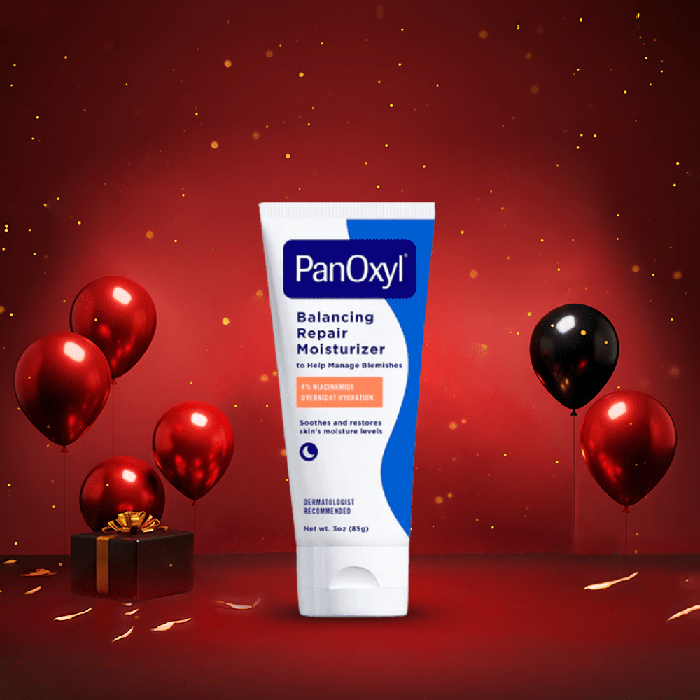 مرطب بانوكسيل الليلي - 85غرام | Panoxyl balancing repair moisturizer overnight Hydration 4% Niacinamide - Barbie.phar