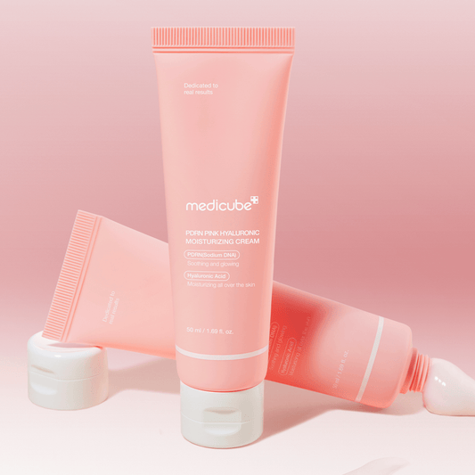 مرطب هيالورونيك الوردي ميدكيوب - 50مل | Medicube pdrn pink hyaluronic moisturizing cream - Barbie.phar