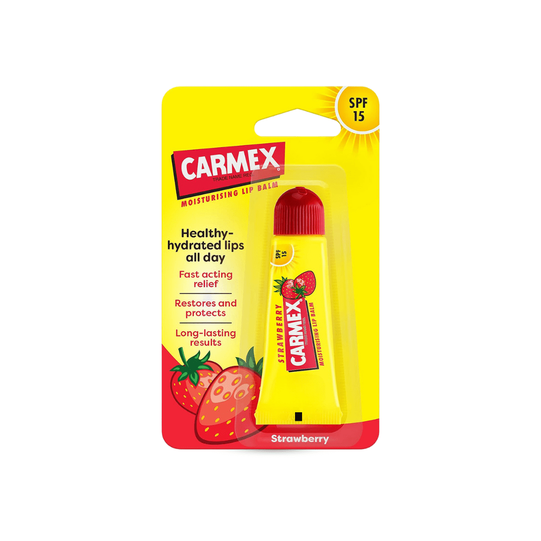 مرطب شفاه كارميكس فراولة - 10غرام | Carmex Moisturizing Lip Balm Strawberry - Barbie.phar