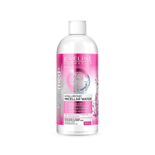 مسيلار هيالورونيك ايفلين - 400مل | Eveline Hyaluronic Micellar Water - Barbie.phar