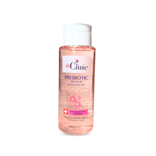 مسيلار للبشرة الجافة دكتور كلينك - 400مل | Dr.clinic Prebiotic Micellar For Dry and Sensitive Skin - Barbie.phar
