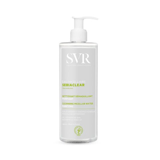 مسيلار منظف للبشرة الدهنية اس في ار - 400مل | SVR Eau Sebiaclear Cleansing Micellar Water - Barbie.phar