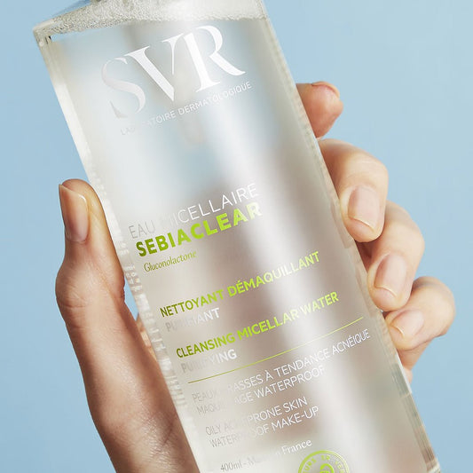 مسيلار منظف للبشرة الدهنية اس في ار - 400مل | SVR Eau Sebiaclear Cleansing Micellar Water - Barbie.phar