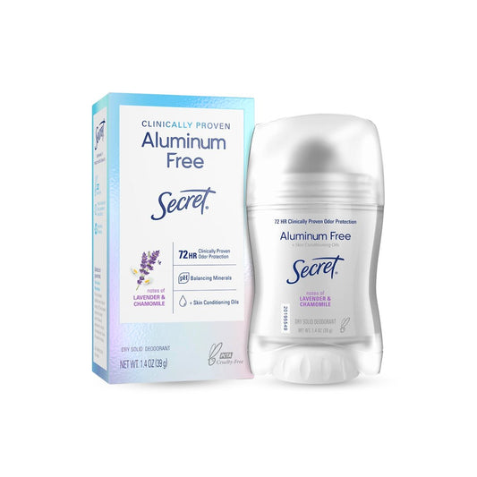 مزيل عرق سيكرت الخالي من الالومنيوم - 39غرام | Secret Aluminum Free Deodorant - Barbie.phar