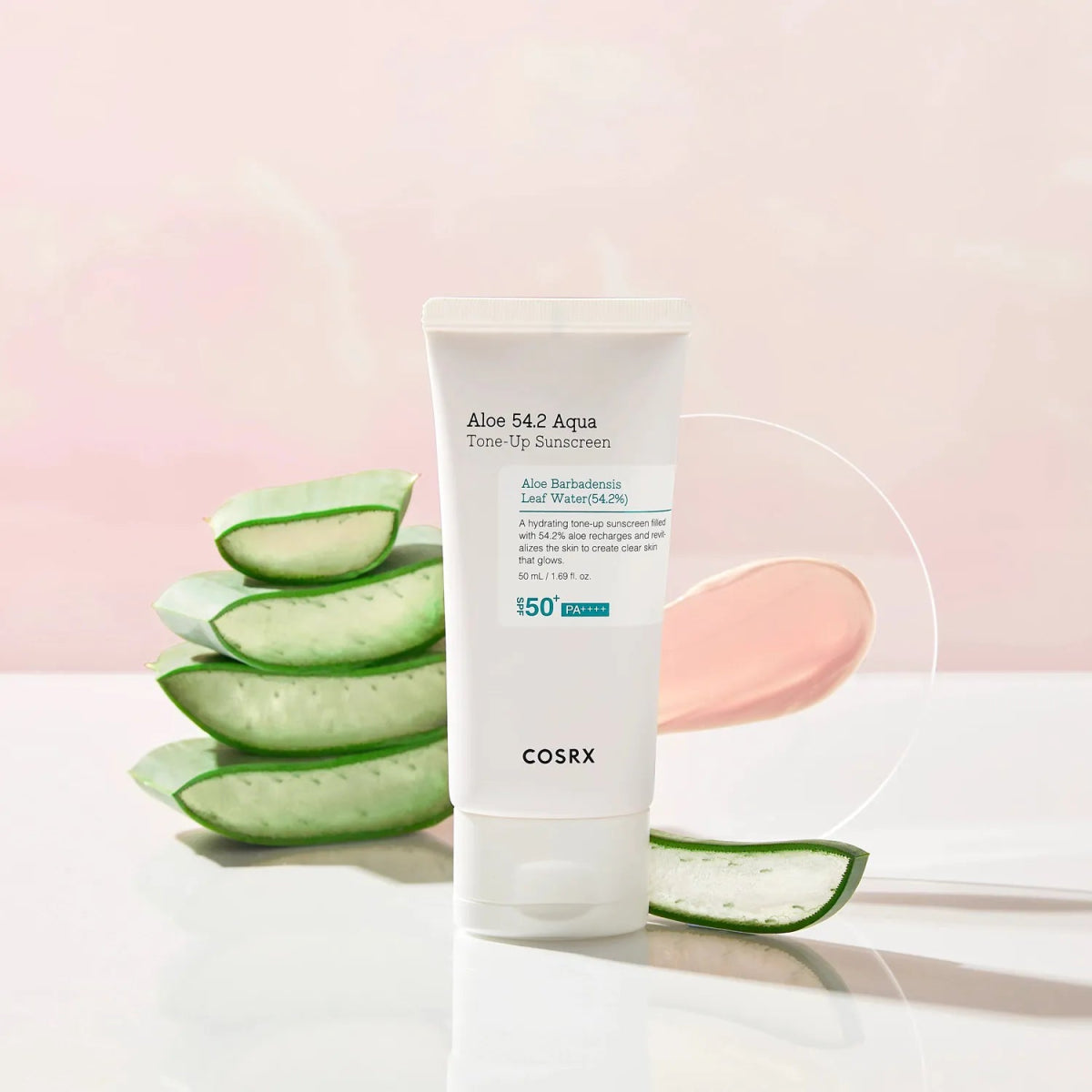 واقي شمس مع لون كوزركس - 50مل | Cosrx aloe 54.2 aqua tone - up sunscreen - Barbie.phar